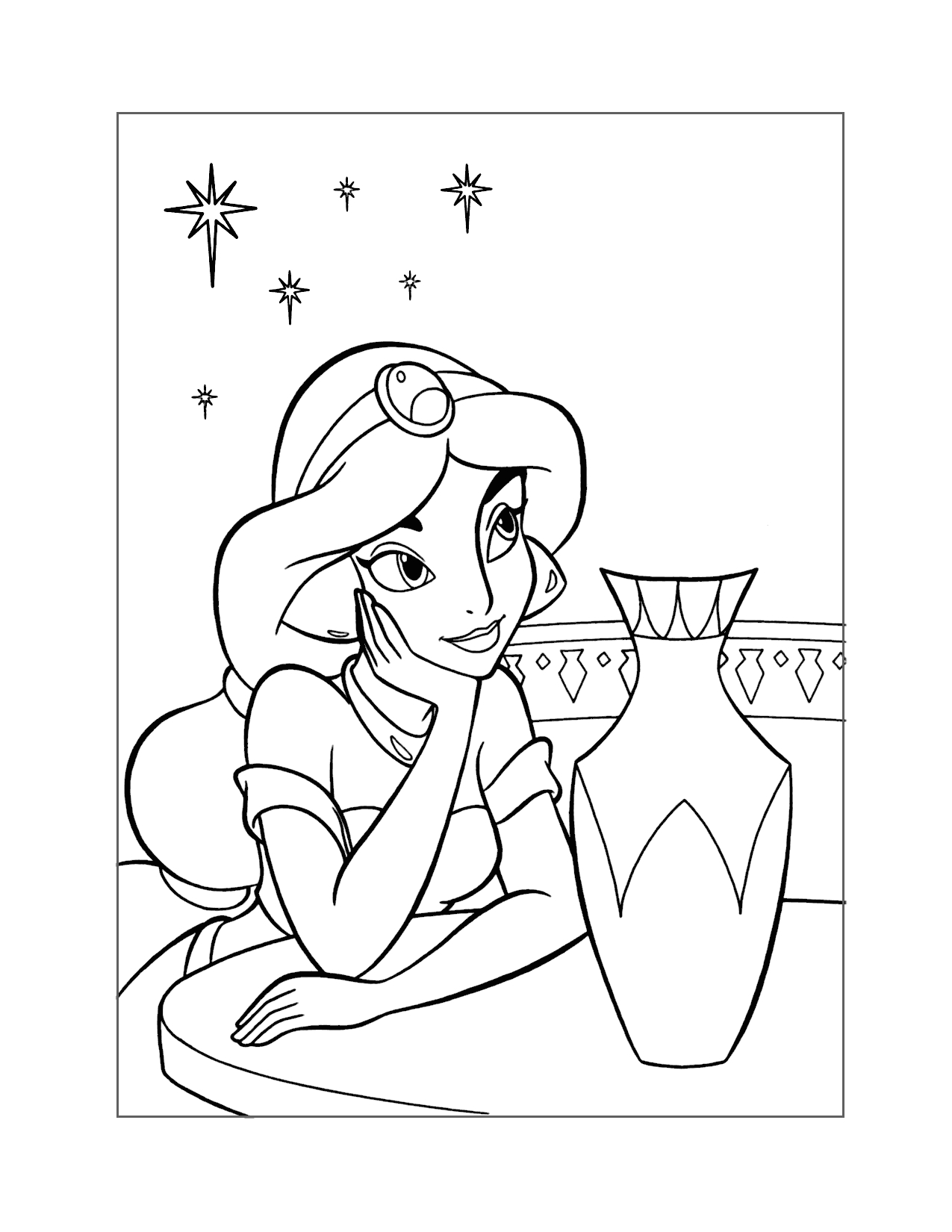 Free Printable Princess Jasmine Coloring Pages FREE Printable A Z