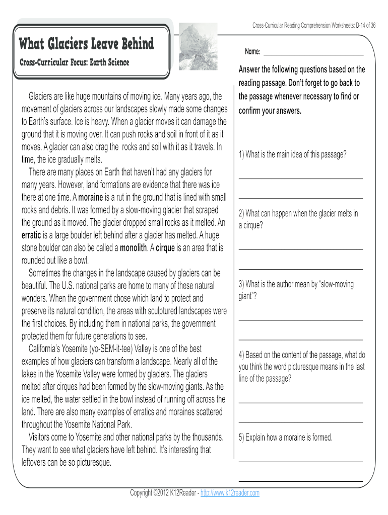 Free Printable Reading Comprehension Worksheets For 4th Graders Free Printable Reading Comprehension Worksheets For 4th Graders