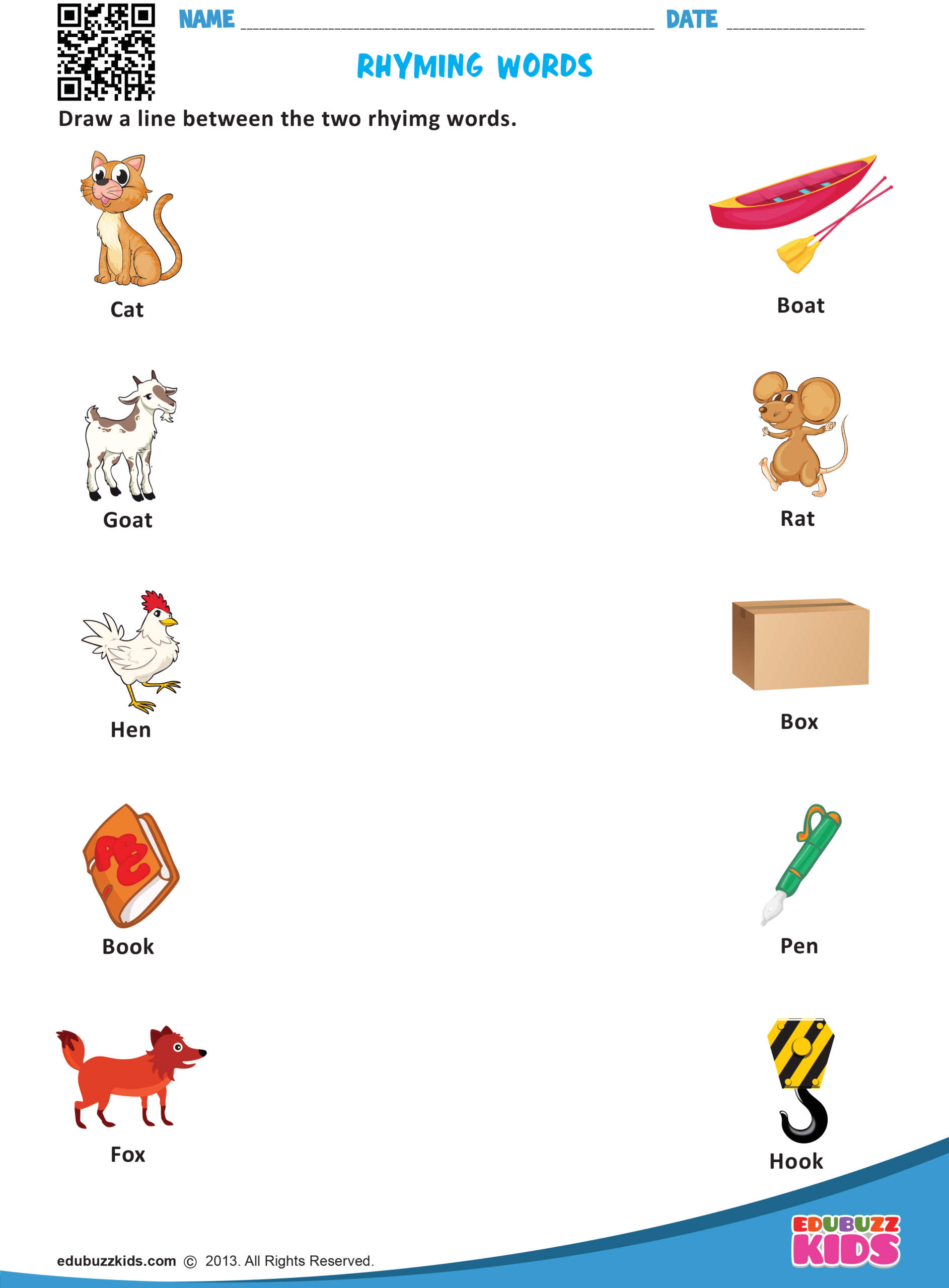 rhyming words worksheet rhyming words worksheet