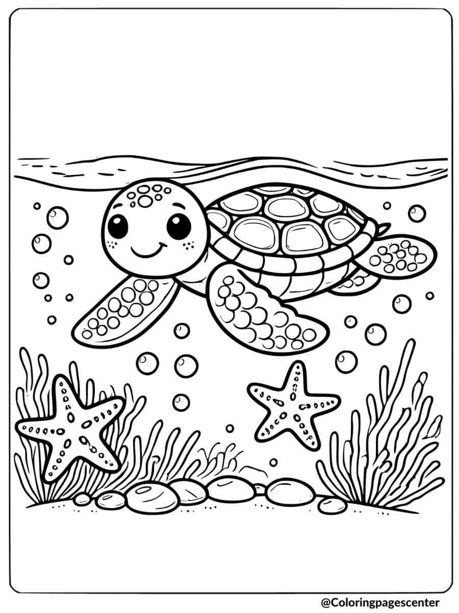 Free Printable Sea Turtle Coloring Pages