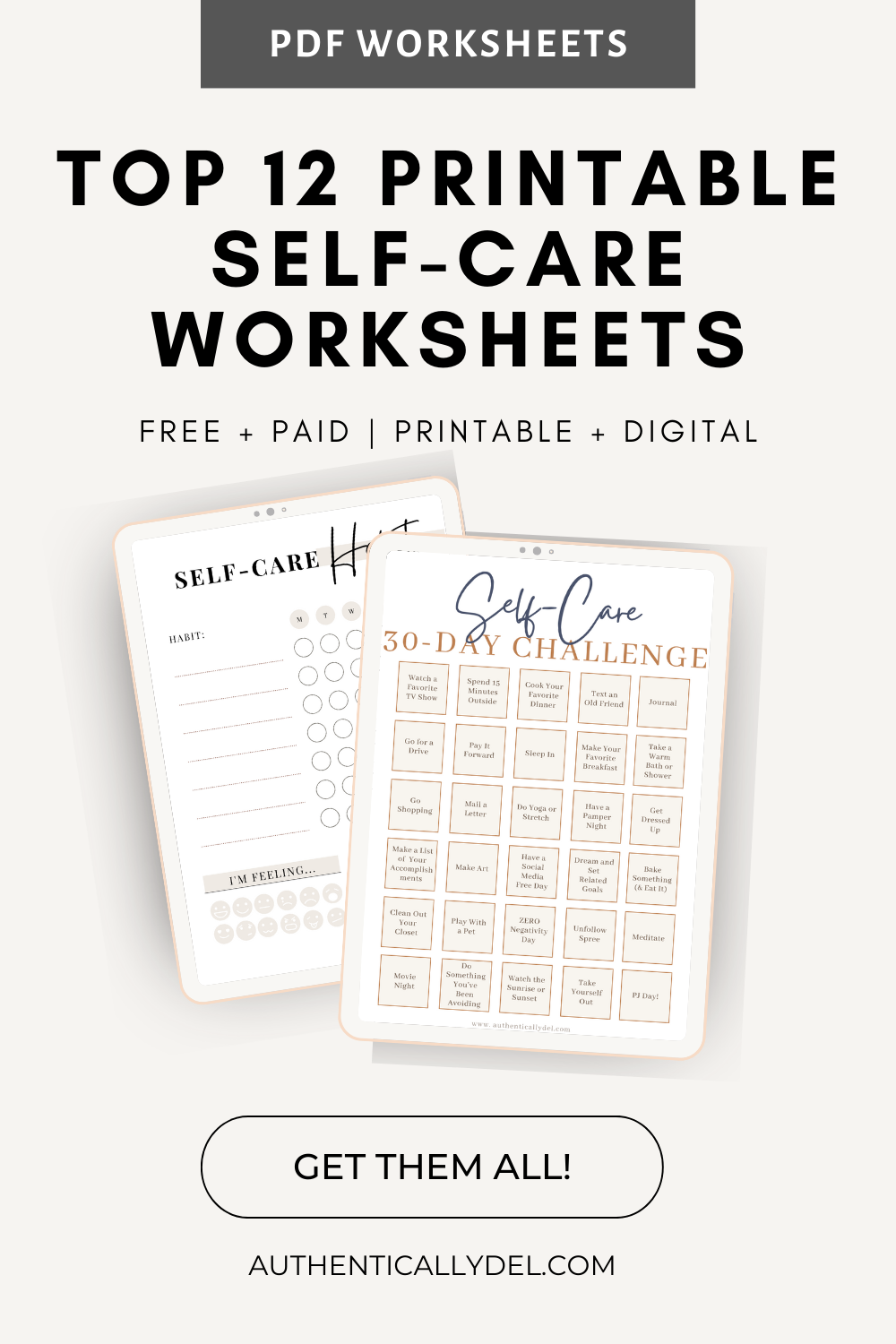 Free Printable Self Care Worksheet Free Printable Self Care Worksheet