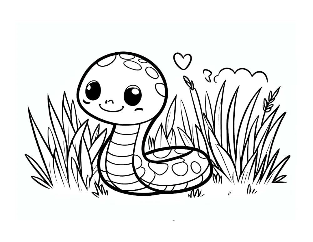 Free Printable Snake Coloring Pages