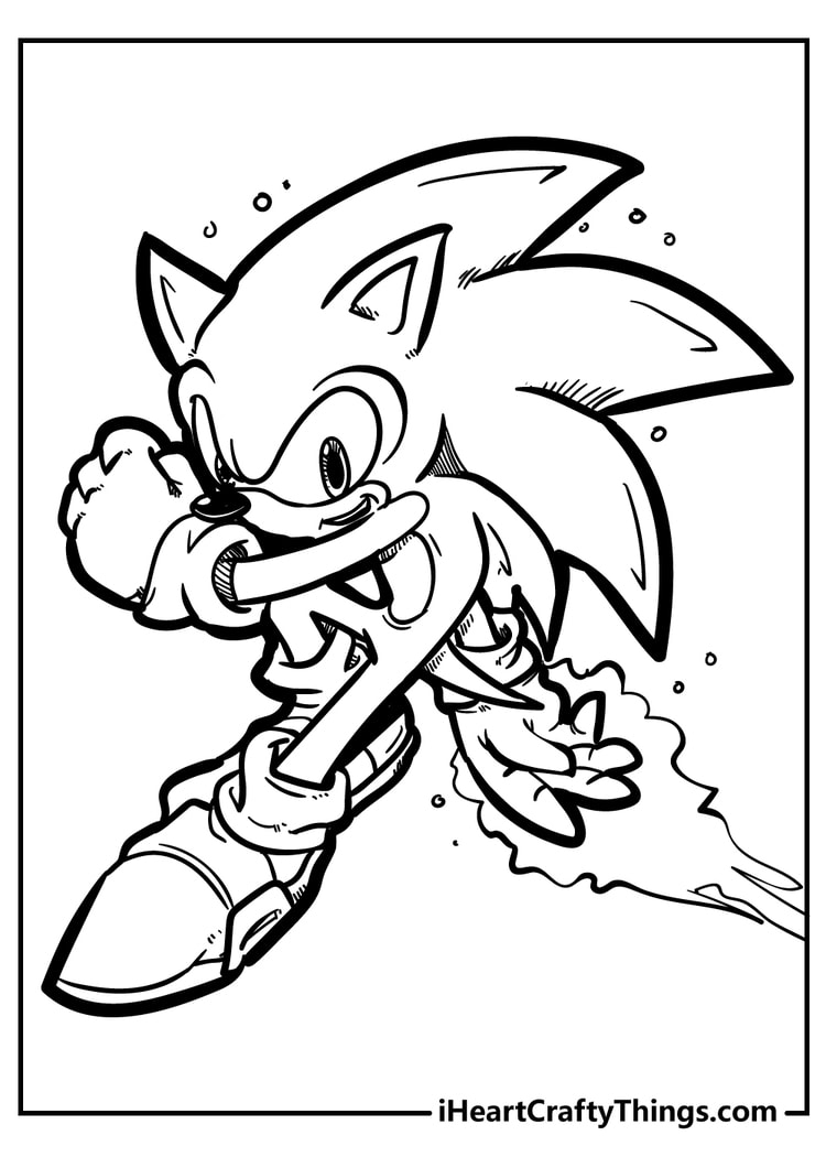 free printable sonic coloring pages free printable sonic coloring pages