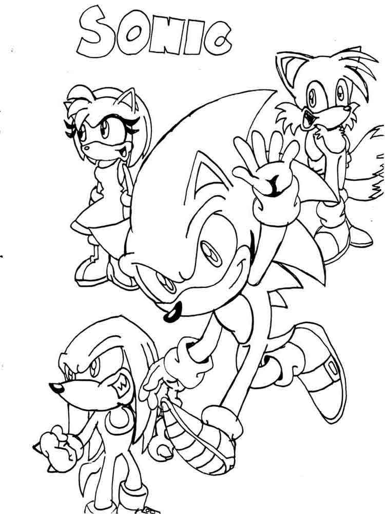 Free Printable Sonic The Hedgehog Coloring Pages 
