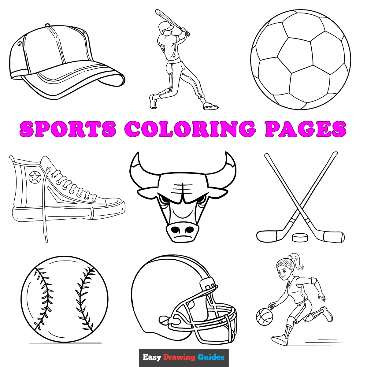 Free Printable Sports Coloring Pages For Kids