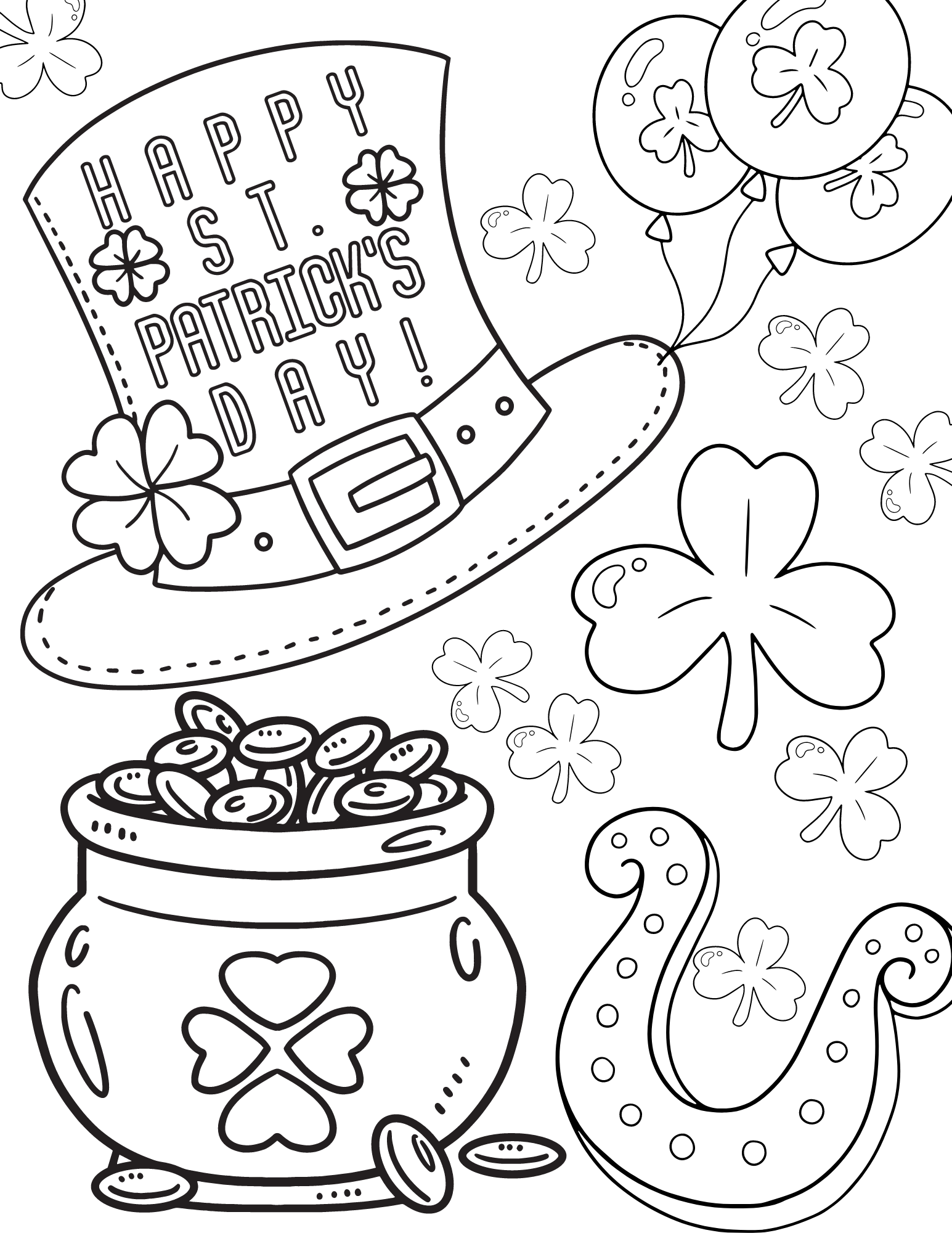 st patricks coloring pages st patricks coloring pages