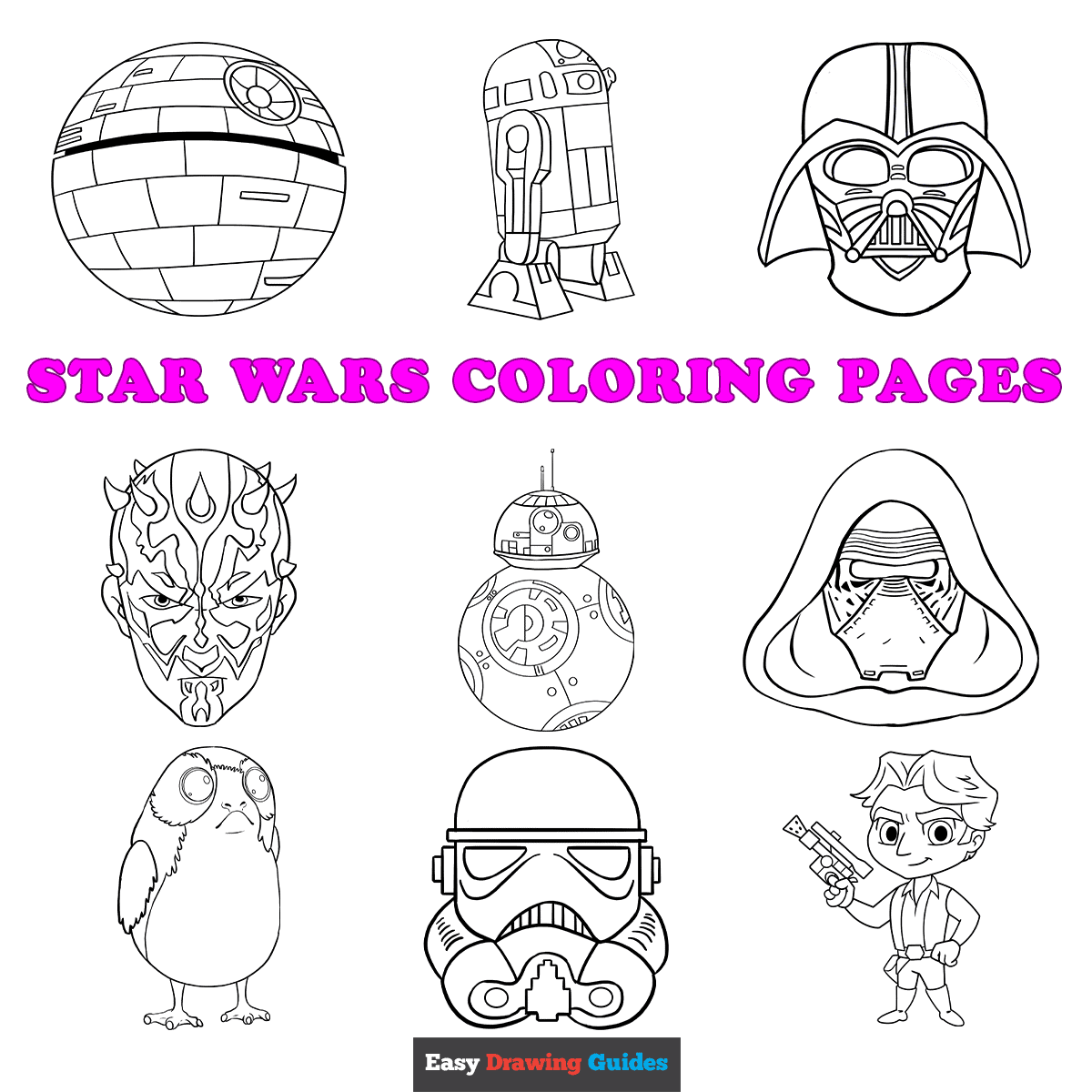 star wars coloring book pages