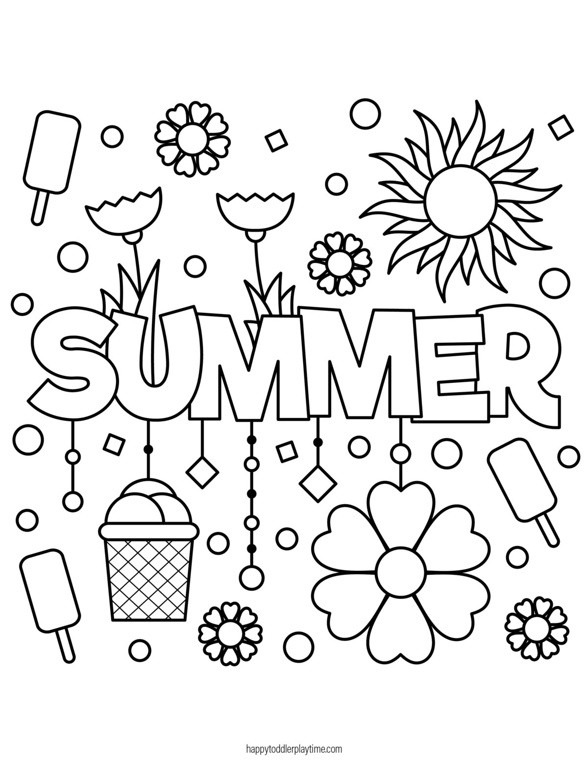 Free Printable Summer Coloring Sheets For Kids