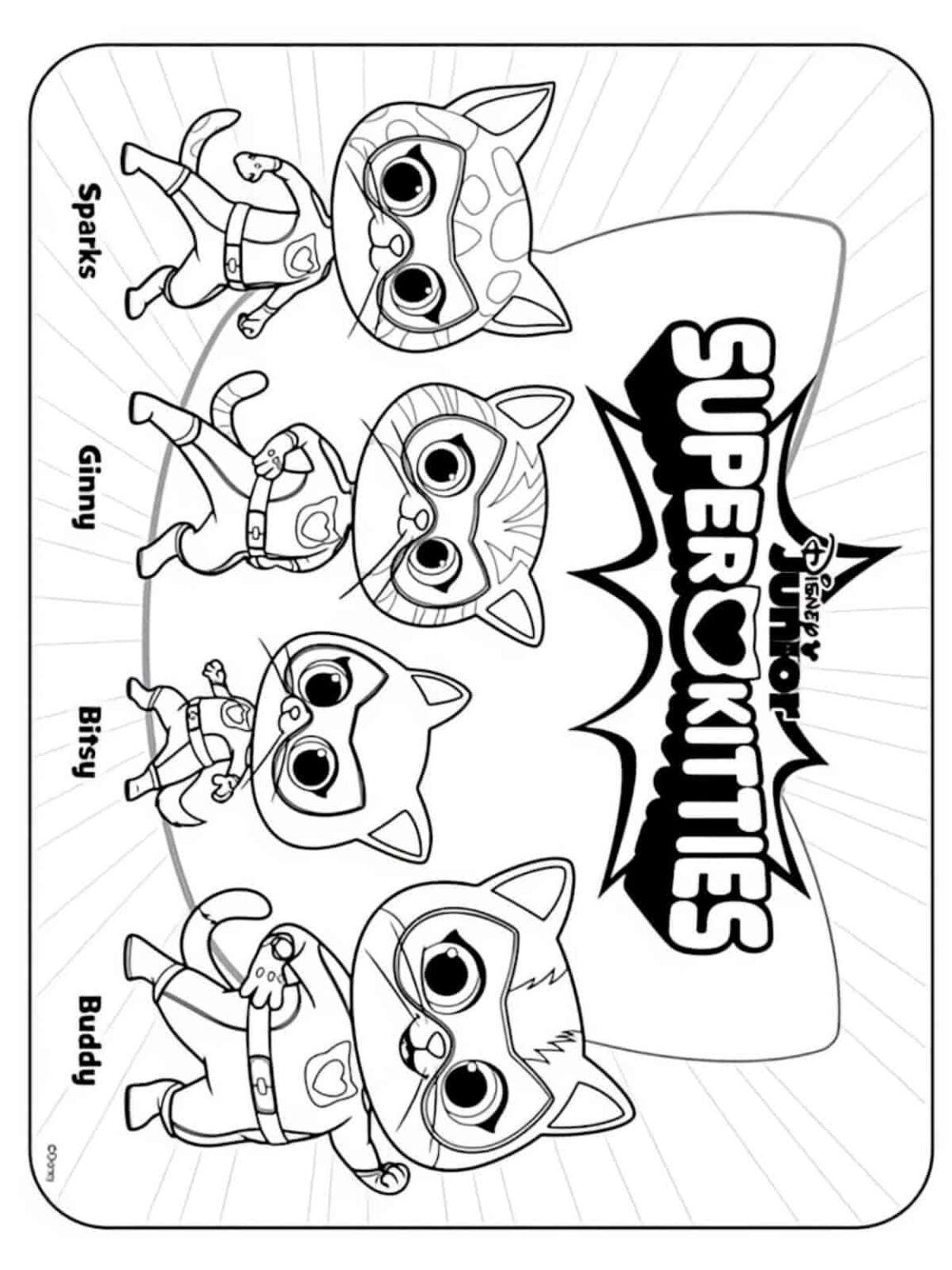 super kitties coloring pages super kitties coloring pages