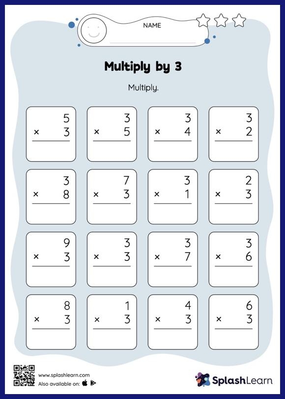 multiplication by 3 worksheets multiplication by 3 worksheets