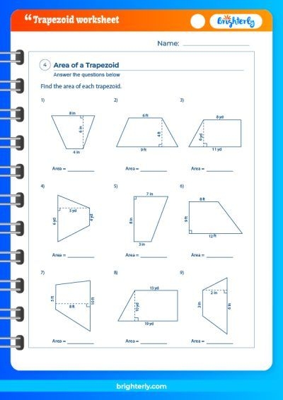 FREE Printable Trapezoid Worksheets PDFs Brighterly Worksheets 