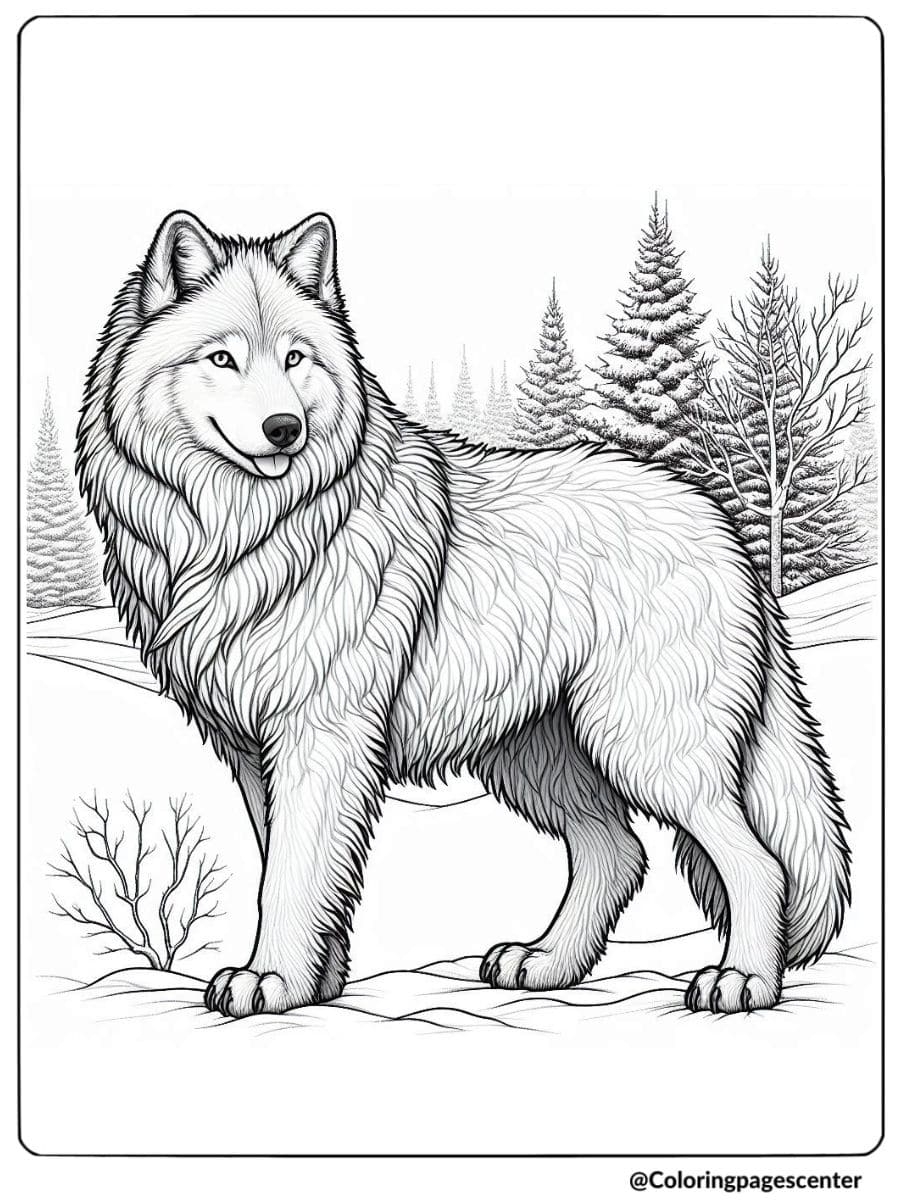 Free Printable Wolf Coloring Pages