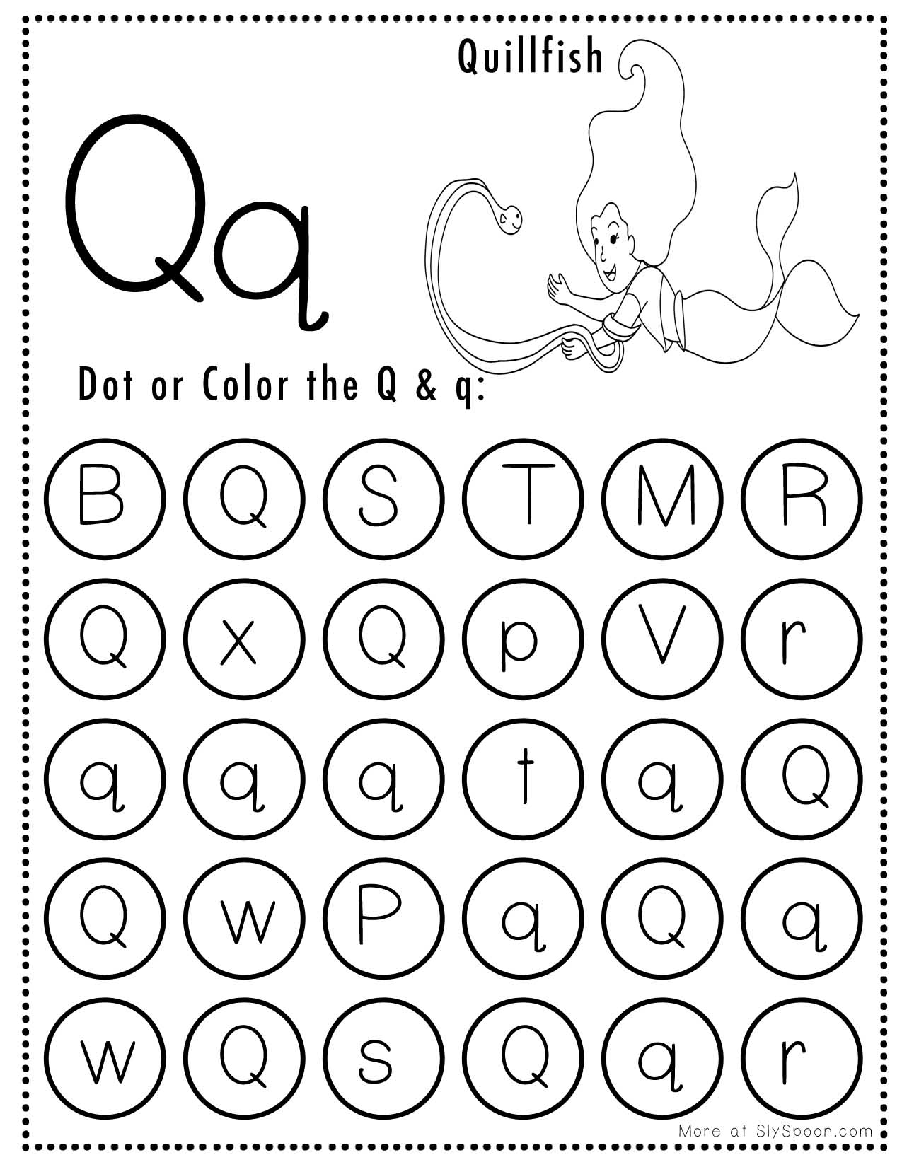 letter q worksheets