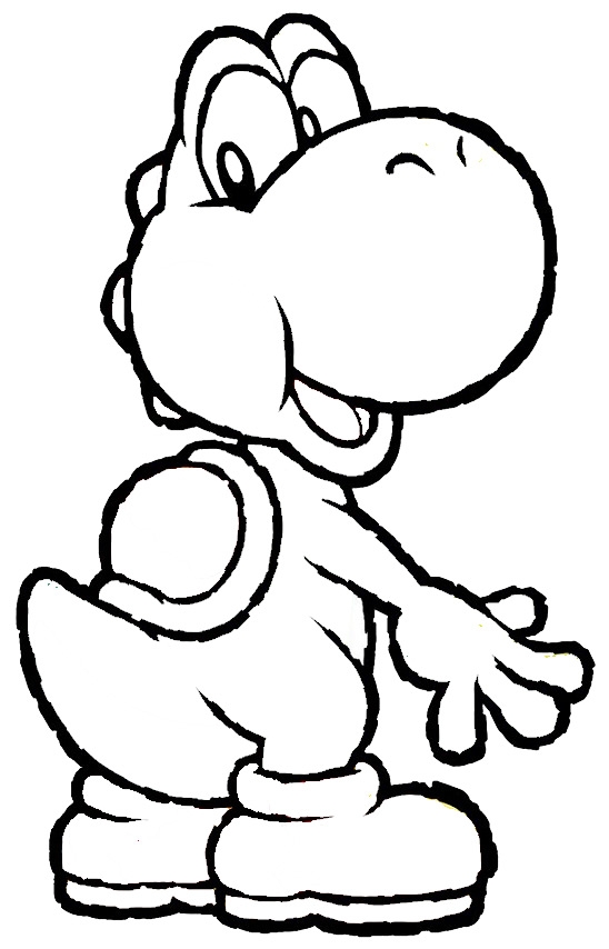 yoshi coloring page