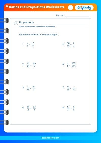 FREE Ratios And Proportions Worksheets PDFs Brighterly Worksheets FREE Ratios And Proportions Worksheets PDFs Brighterly Worksheets