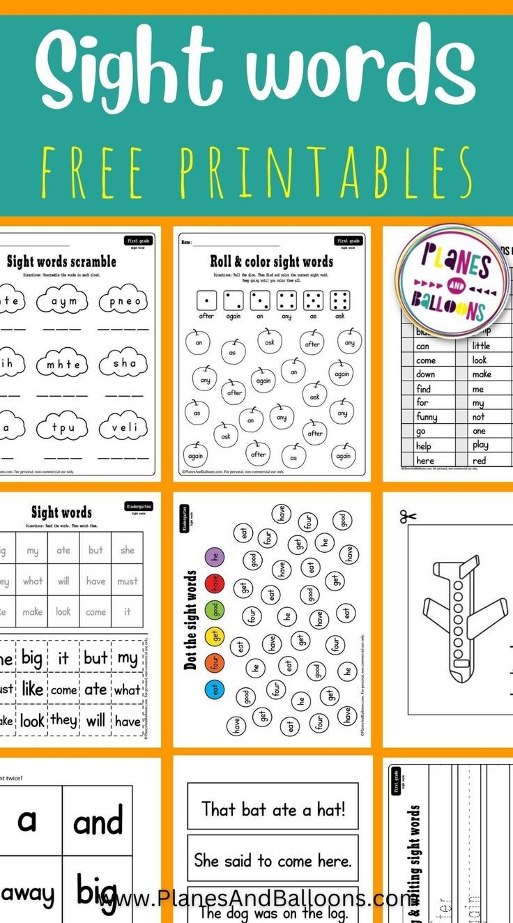 Free Sight Words Printables Calendar Productivity Hacks