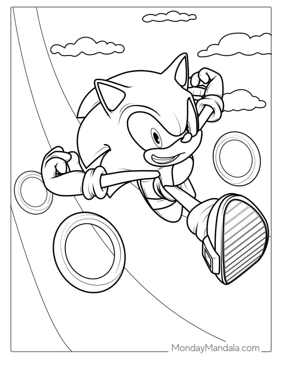 Free Sonic Printable Coloring Pages For Kids Free Sonic Printable Coloring Pages For Kids