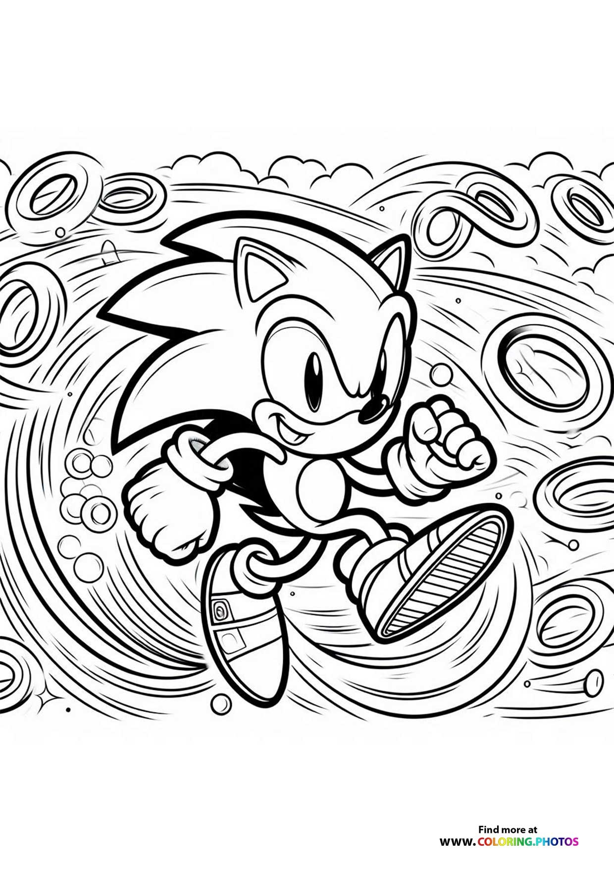 Free Sonic The Hedgehog Coloring Pages Printable PDFs For Kids