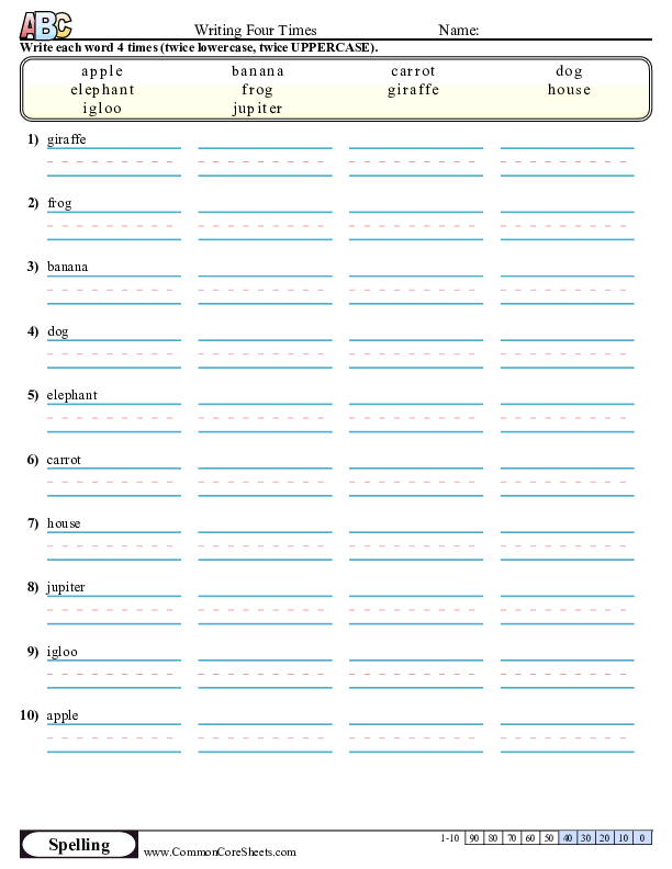Free Spelling Practice Worksheets Maker Online Worksheets Library