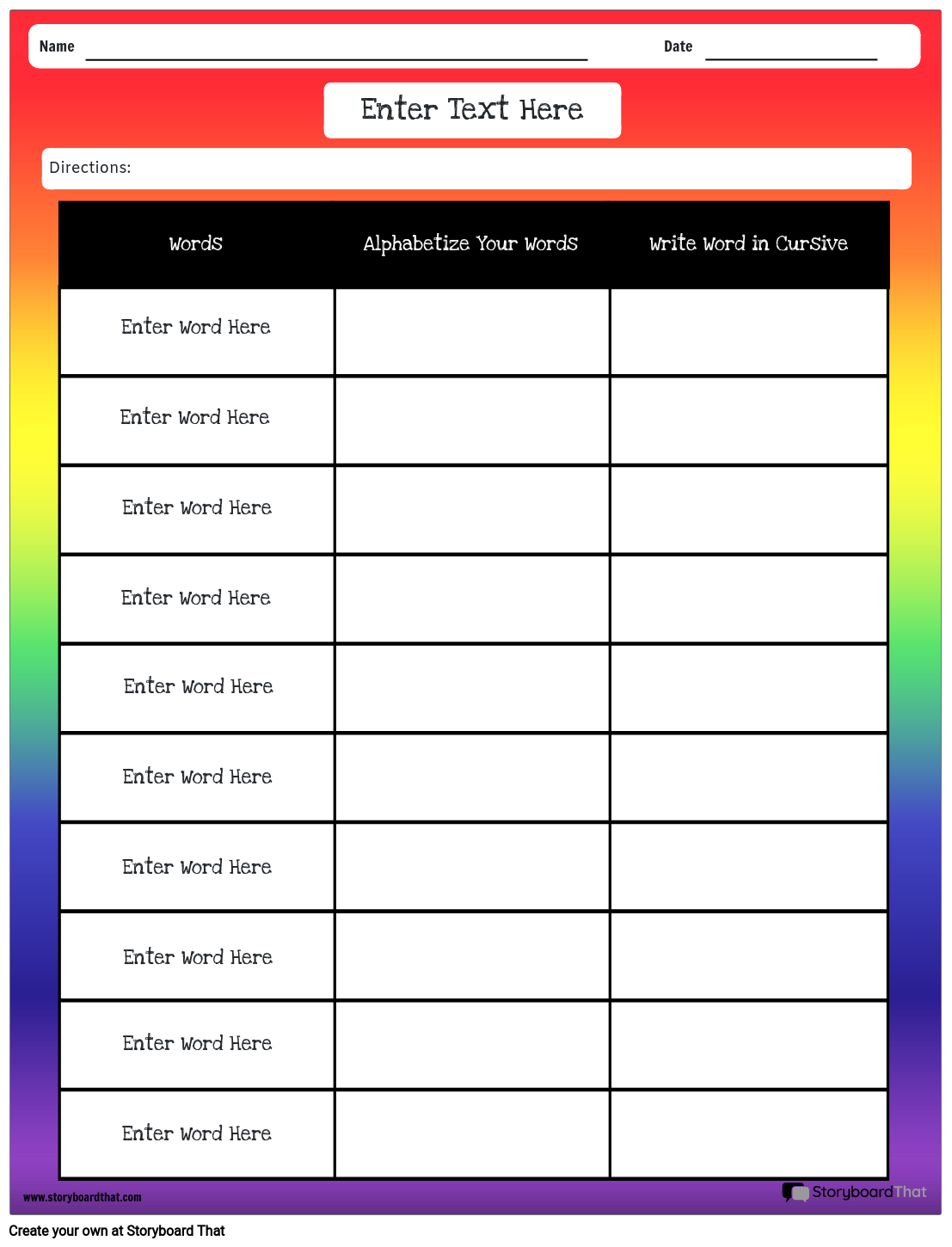 spelling worksheet maker