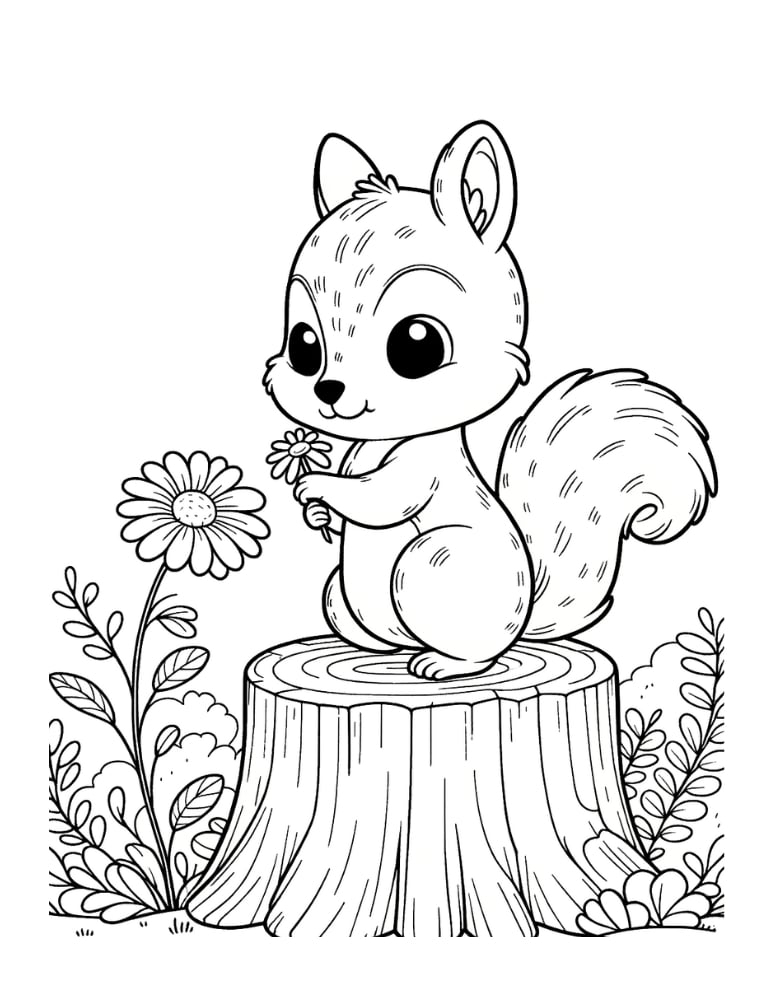 Free Squirrel Coloring Pages For Kids Free Squirrel Coloring Pages For Kids