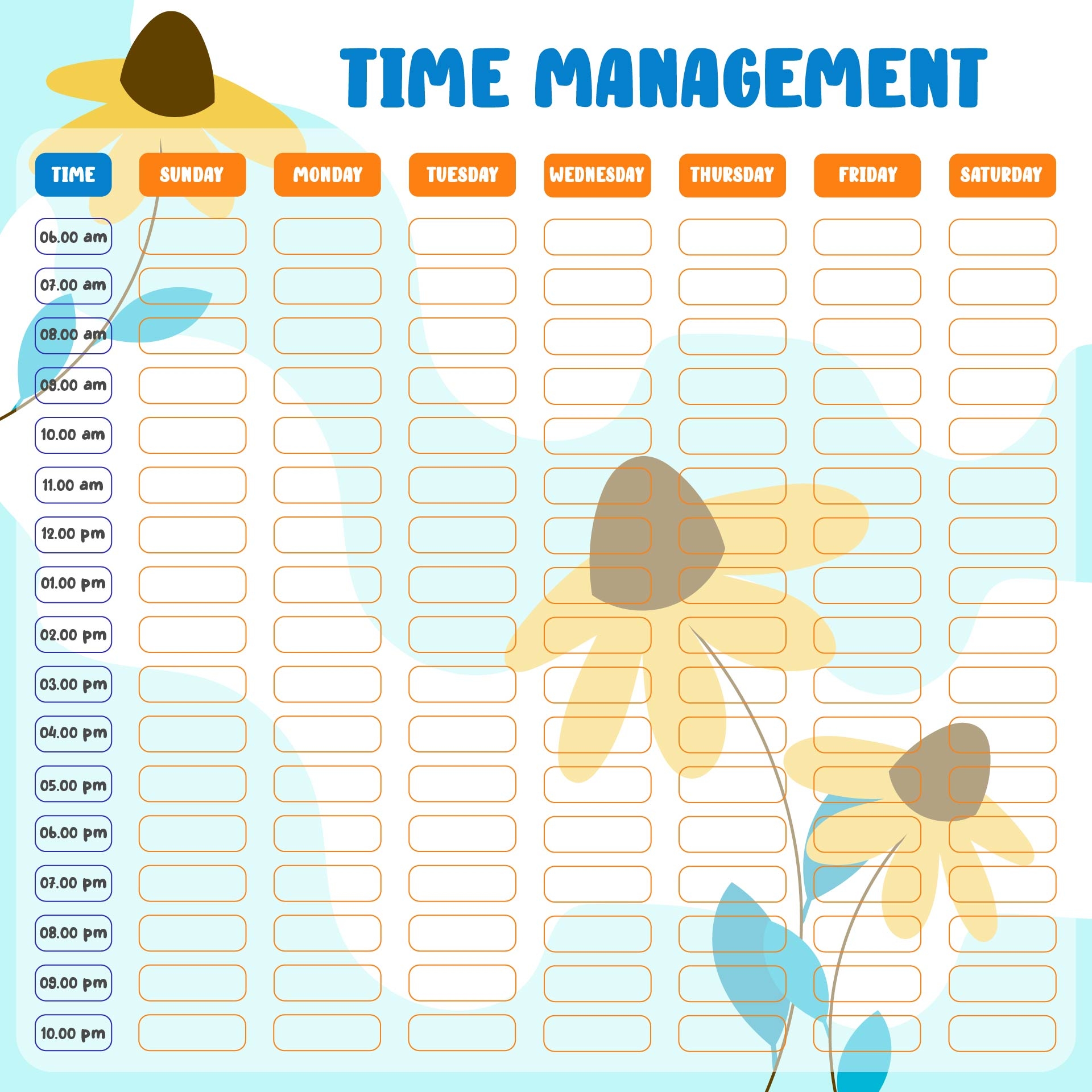 Free Time Management Templates Smartsheet Worksheets Library