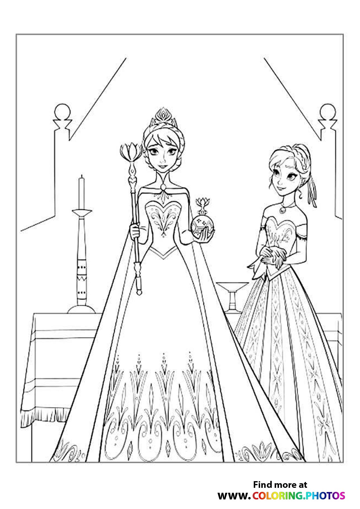 Frozen Elsa And Anna Coloring Pages 2025 