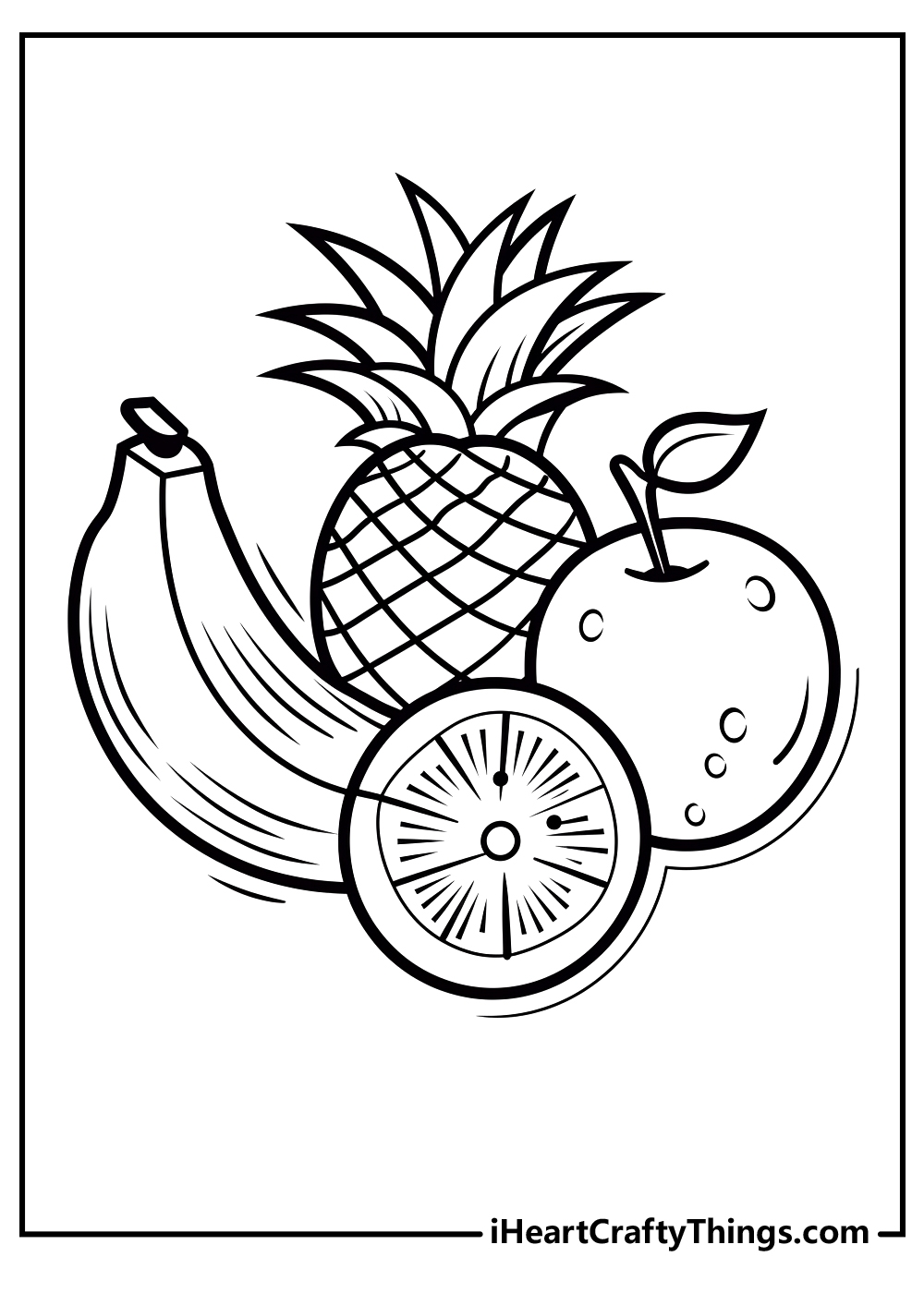 Fruit Coloring Pages Free Printable Unleash Creativity With Delicious 