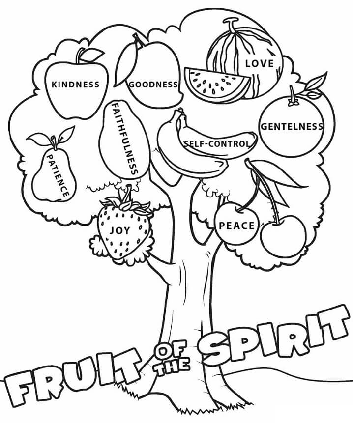 fruit of the spirit coloring page