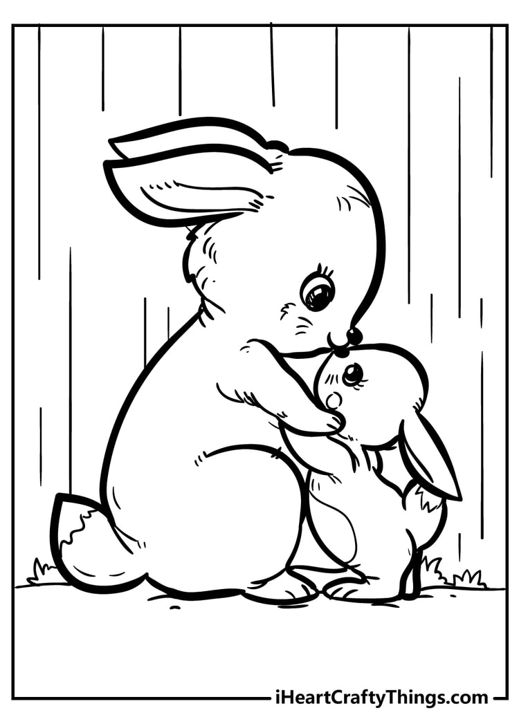 Fun And Free Printable Bunny Rabbit Coloring Pages