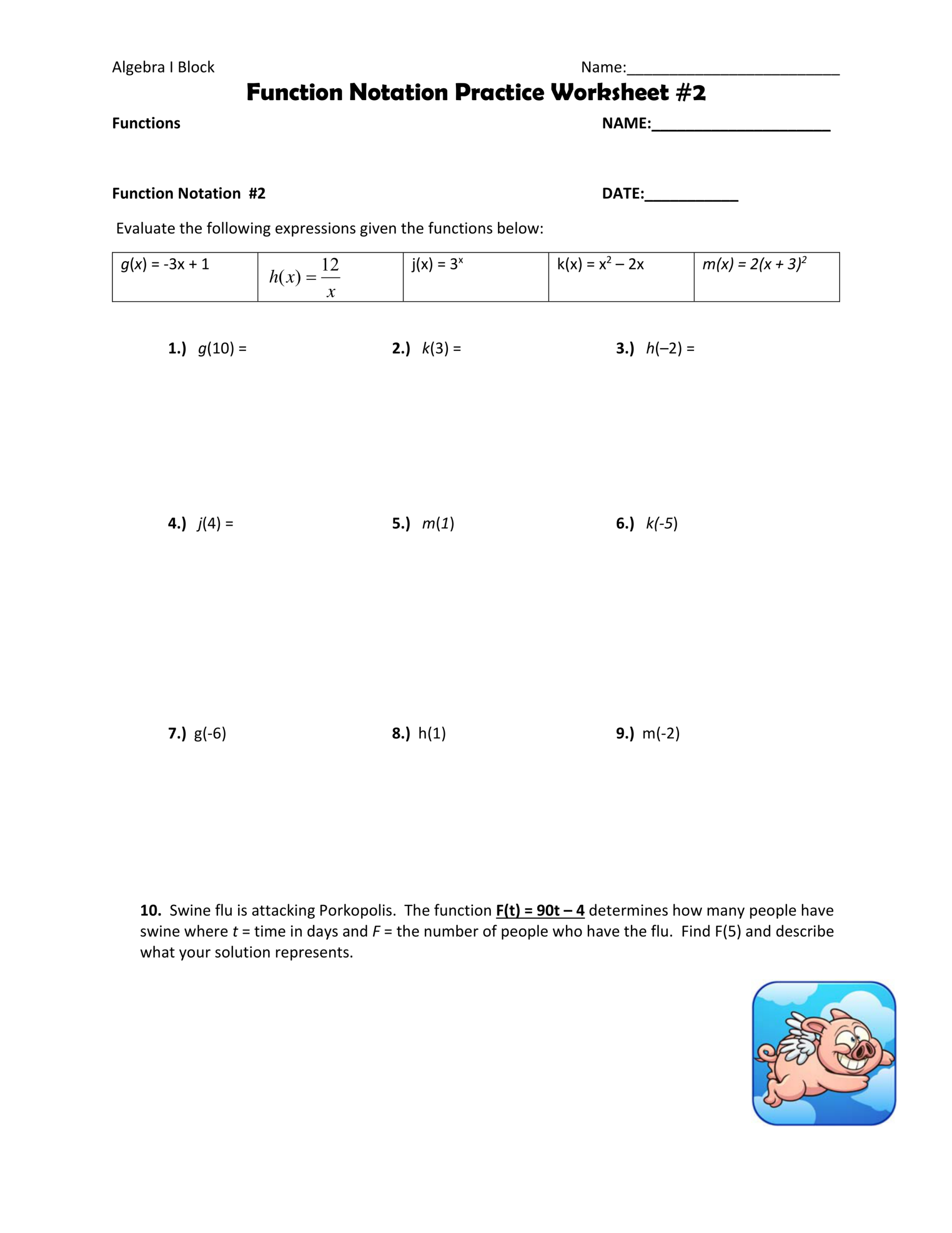 Function Notation Practice Worksheet 2 Math Teachers Library Function Notation Practice Worksheet 2 Math Teachers Library