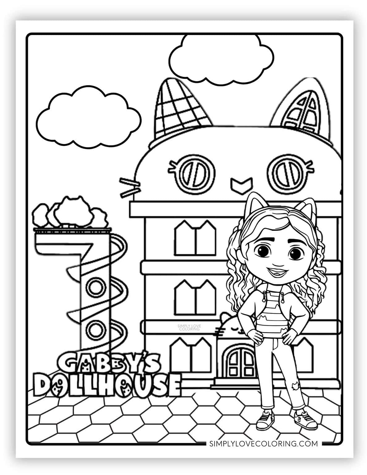 gabbys dollhouse coloring pages
