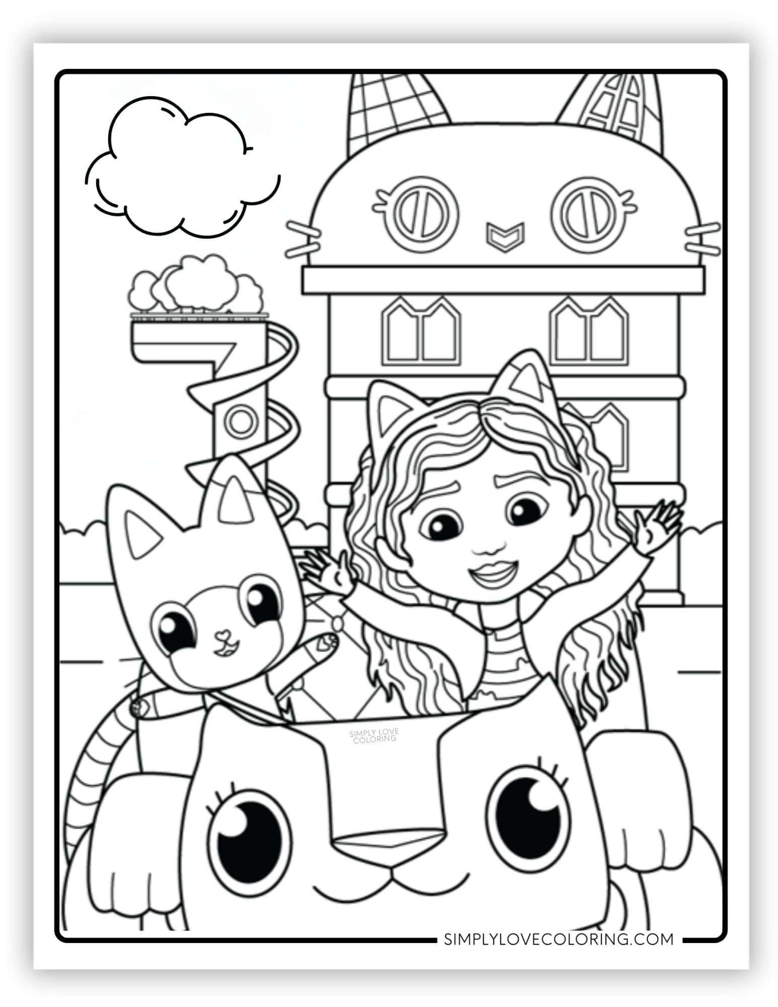 Gabby S Dollhouse Coloring Pages Free Pdf Printables Artofit