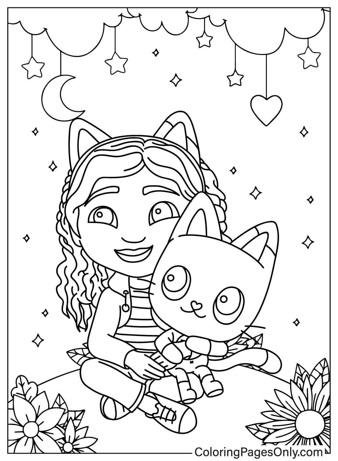 Gabbys Dollhouse Coloring Pages