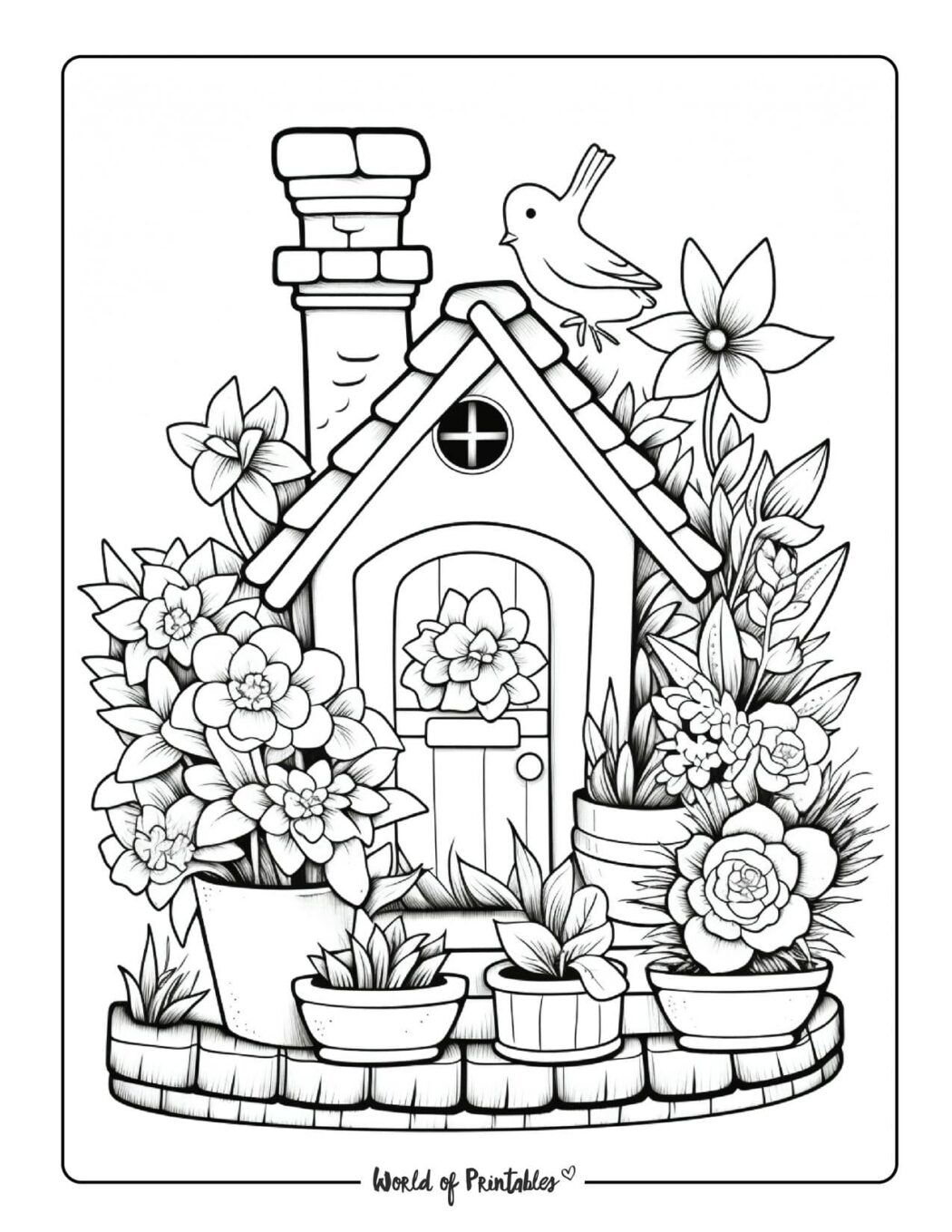 Garden Coloring Pages World Of Printables Garden Coloring Pages World Of Printables