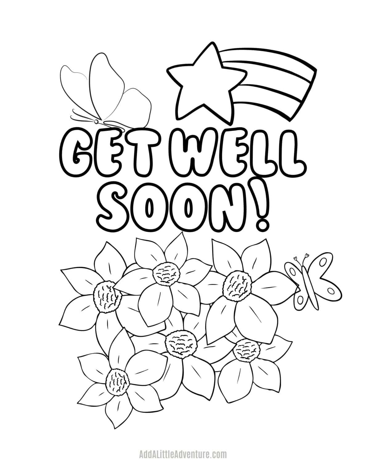 Get Well Soon Coloring Pages Free Printables 