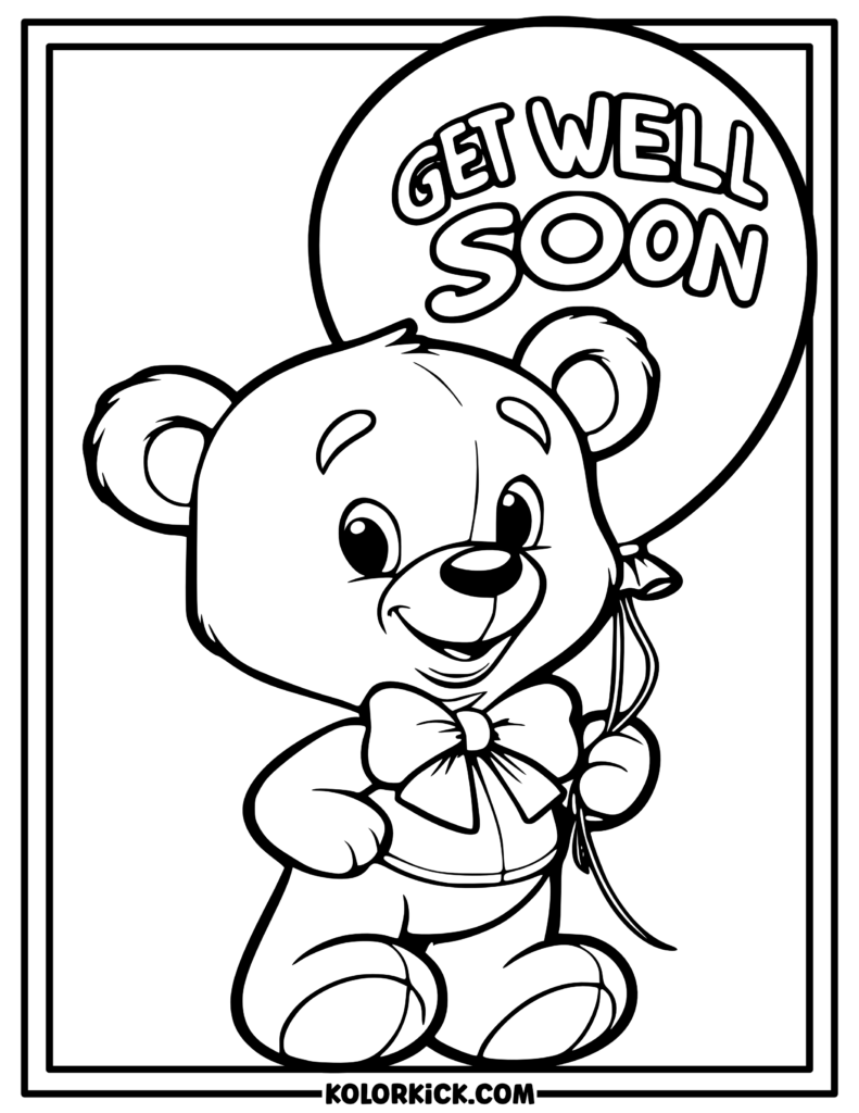 Get Well Soon Coloring Pages Jenny Printable