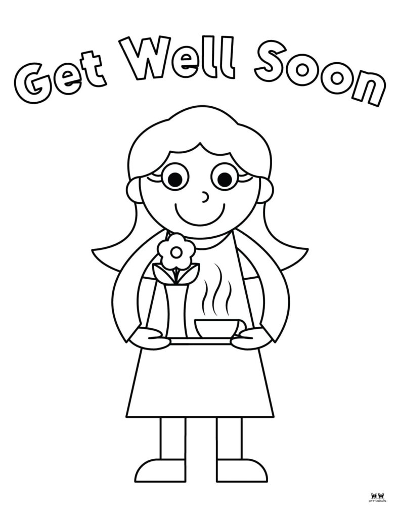 Get Well Soon Coloring Pages Printable A Fun Way To Cheer Up Loved Ones