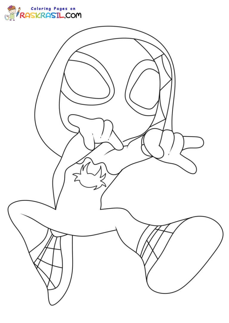 Ghost Spider Coloring Pages Ghost Spider Coloring Pages