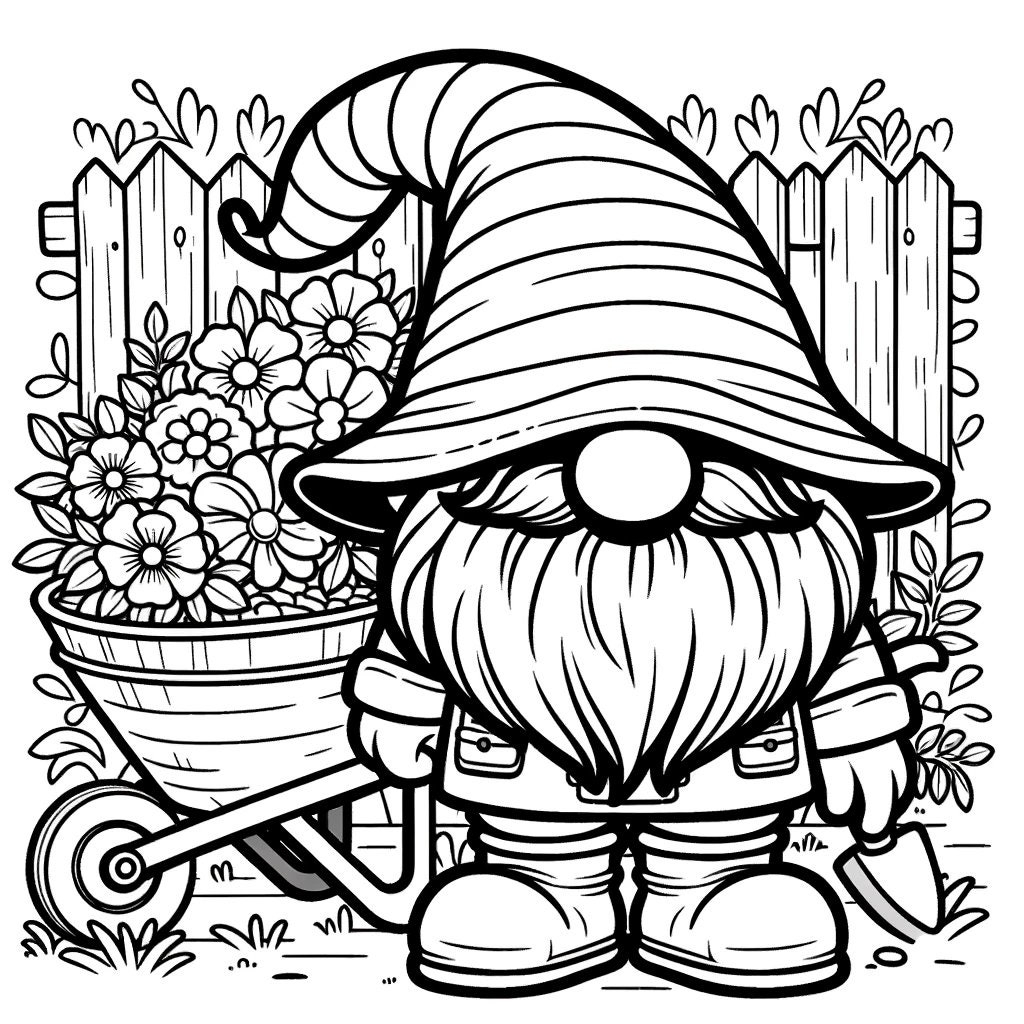 Gnome Coloring Pages Printable Free 2025 Gnome Coloring Pages Printable Free 2025