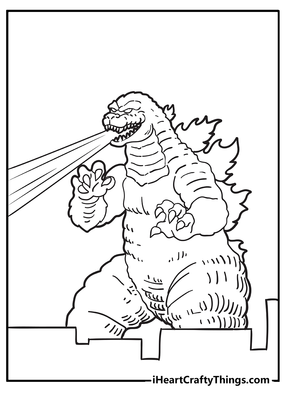 Godzilla And Coloring Pages Godzilla And Coloring Pages