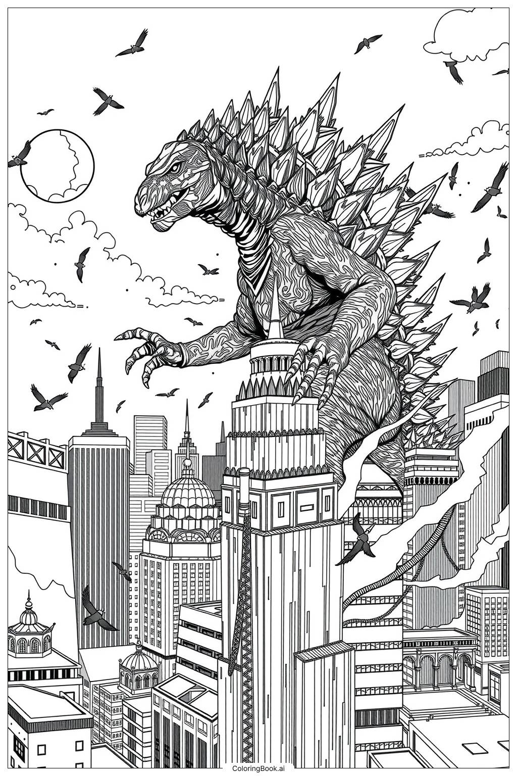 Godzilla Coloring Pages 2025 Godzilla Coloring Pages 2025