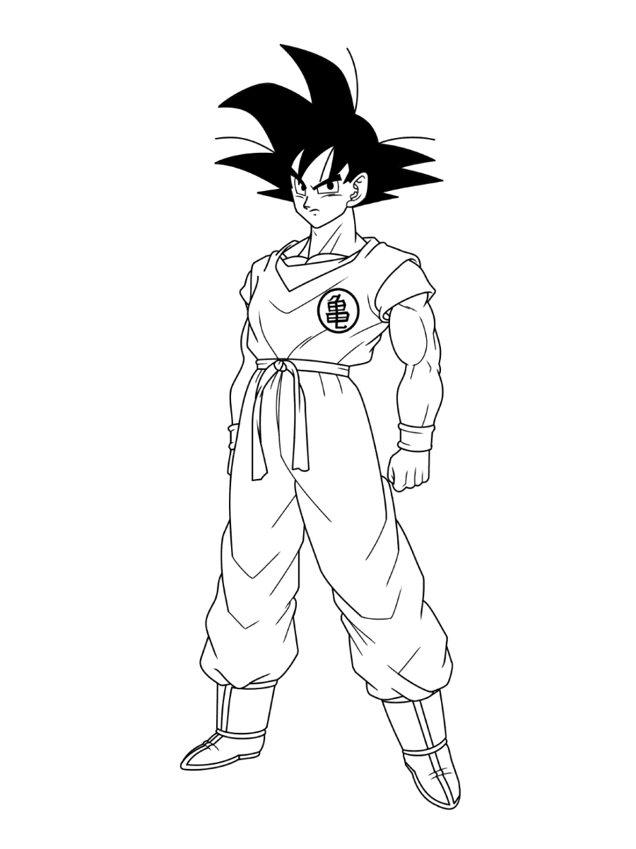 Goku Dragon Ball Z Coloring Pages