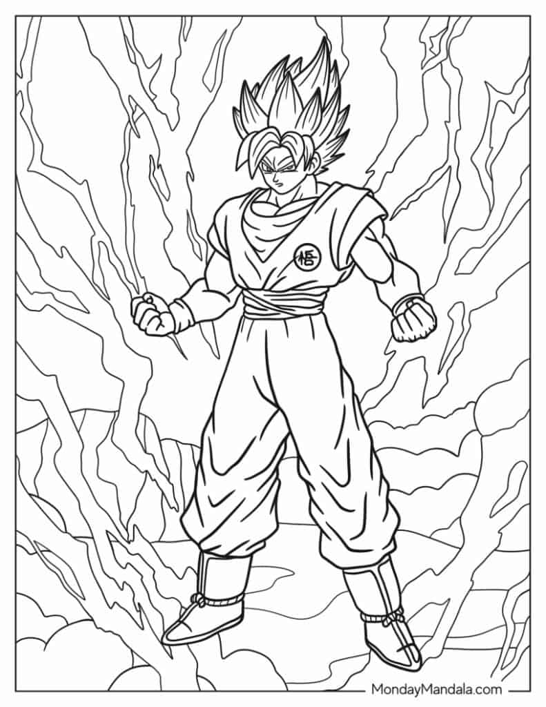 Goku Super Saiyan 1 Coloring Pages Dragon Ball DAIMA 39 s Super Saiyan 4 Goku Super Saiyan 1 Coloring Pages Dragon Ball DAIMA 39 s Super Saiyan 4