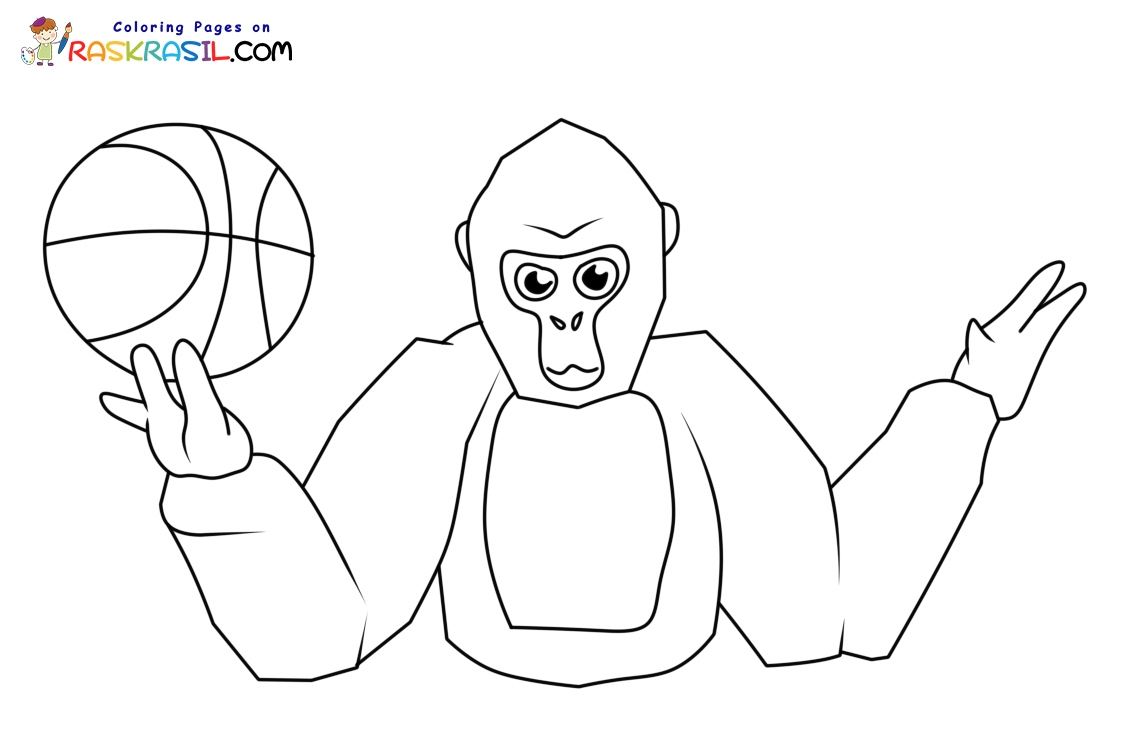Gorilla Tag Coloring Pages