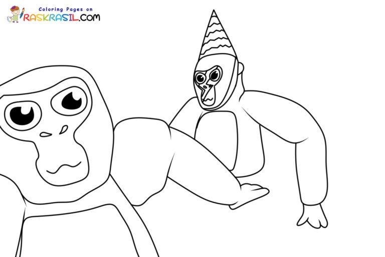gorilla tag coloring pages