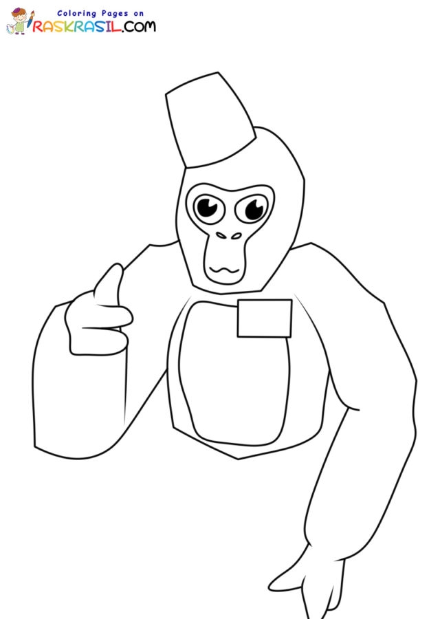 Gorilla Tag Coloring Pages