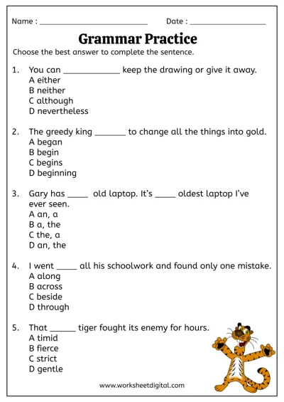 Grade 5 English Worksheet Digital Worksheets Library Grade 5 English Worksheet Digital Worksheets Library