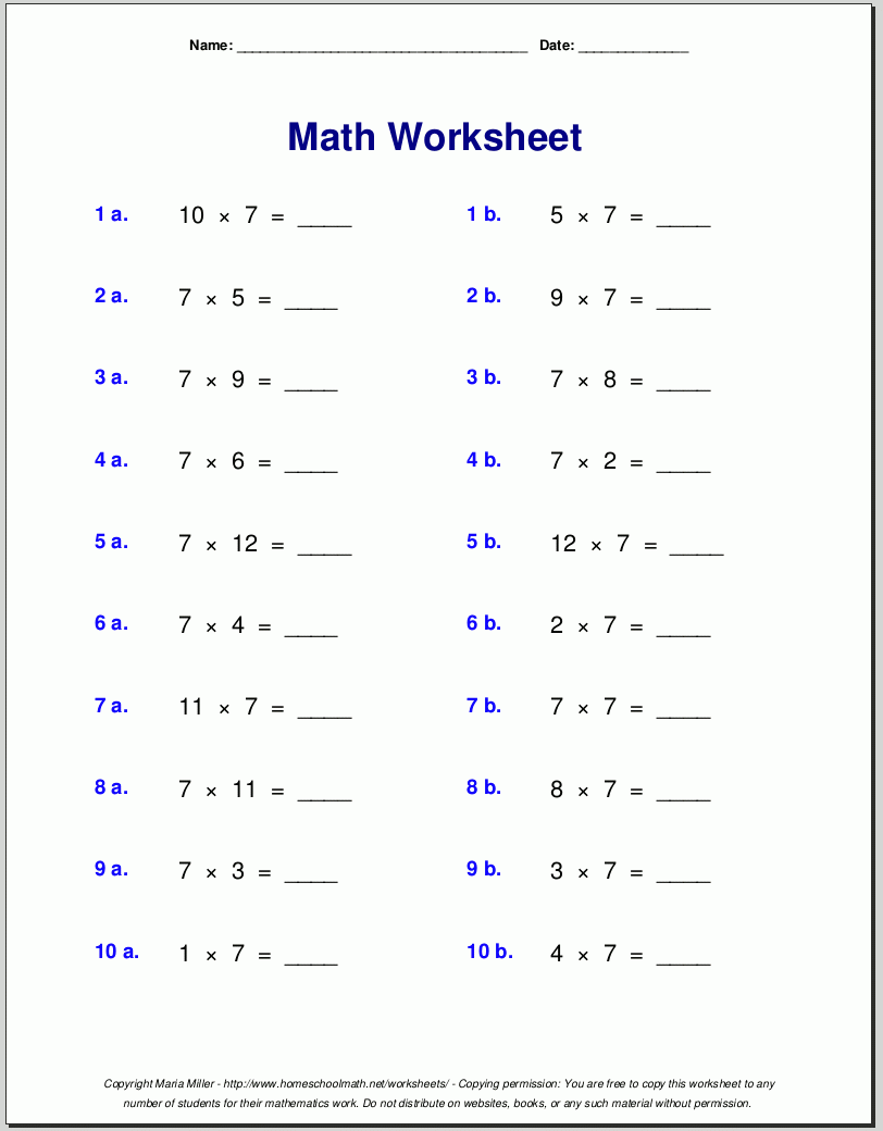 Grade 7 Math Worksheets Free Printable Printable Math Worksheets Grade 7 Math Worksheets Free Printable Printable Math Worksheets