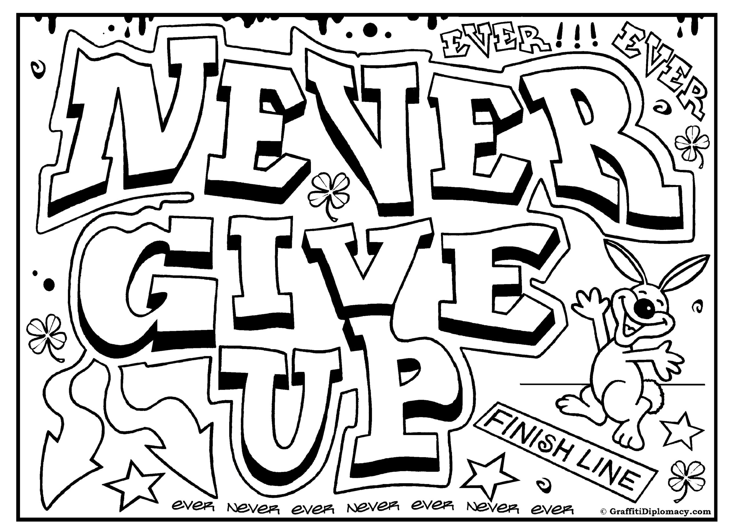 Graffiti Coloring Pages To Download And Print For Free